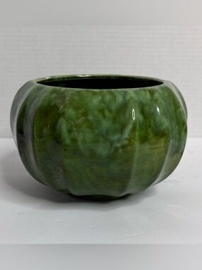 Calie USA Green Glazed Ceramic Pottery Vintage PB2